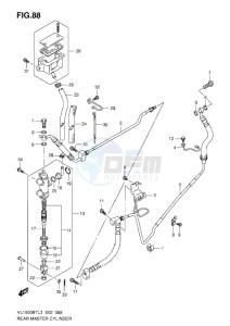 VL1500 BT drawing REAR MASTER CYLINDER