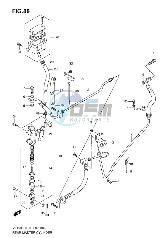 REAR MASTER CYLINDER