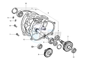 Liberty RST 125 drawing Gear group