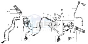 CBR900RR FIRE BLADE drawing CABLE/SWITCH