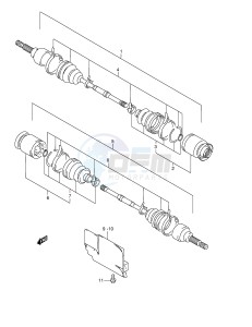 LT-F500F (E24) drawing FRONT DRIVE SHAFT (MODEL W X)