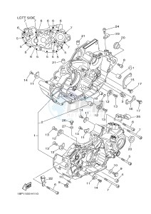 YFZ450R YFZ45YSSG YFZ450R SPECIAL EDITION (1TDT) drawing CRANKCASE