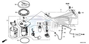 TRX500FM2G TRX500FM Europe Direct - (ED) drawing FUEL PUMP