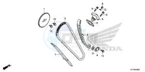 CBR125RSF CBR125RS E drawing CAM CHAIN/ TENSIONER