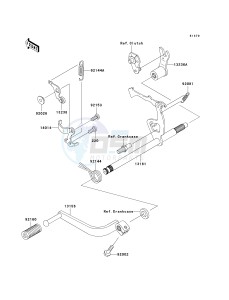 KLX 110 A (KLX110 MONSTER ENERGY) (A6F-A9FA) A9FA drawing GEAR CHANGE MECHANISM