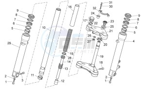 V7 Racer 750 drawing Front fork II