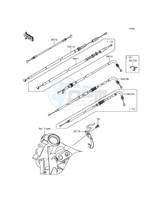 NINJA 250SL ABS BX250BGF XX (EU ME A(FRICA) drawing Cables