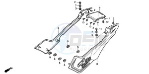 CB250 drawing SIDE COVER