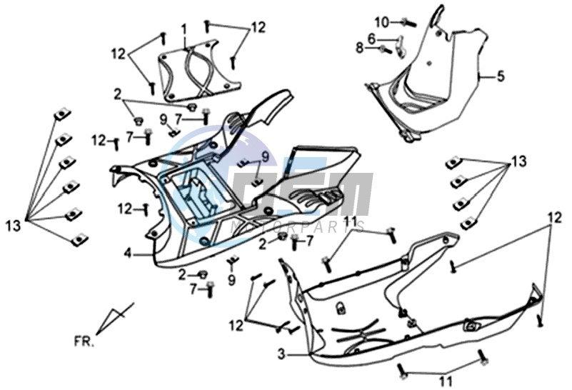 FOOTREST / LOWER COWLING