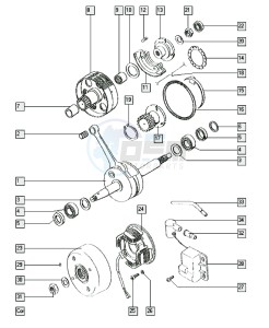 LUXE_25_Y-K2 50 Y-K2 drawing Crankshaft-cluth -magneto