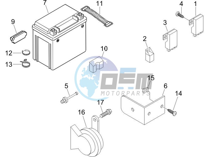 Remote control switches - Battery - Horn