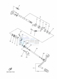 XSR900 MTM850 (BAEE) drawing SHIFT SHAFT