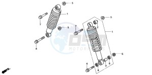 TRX350FM RANCHER 4X4 drawing FRONT CUSHION