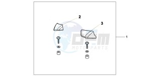 FJS600D 400 SILVER WING drawing PILLION ARM REST SET