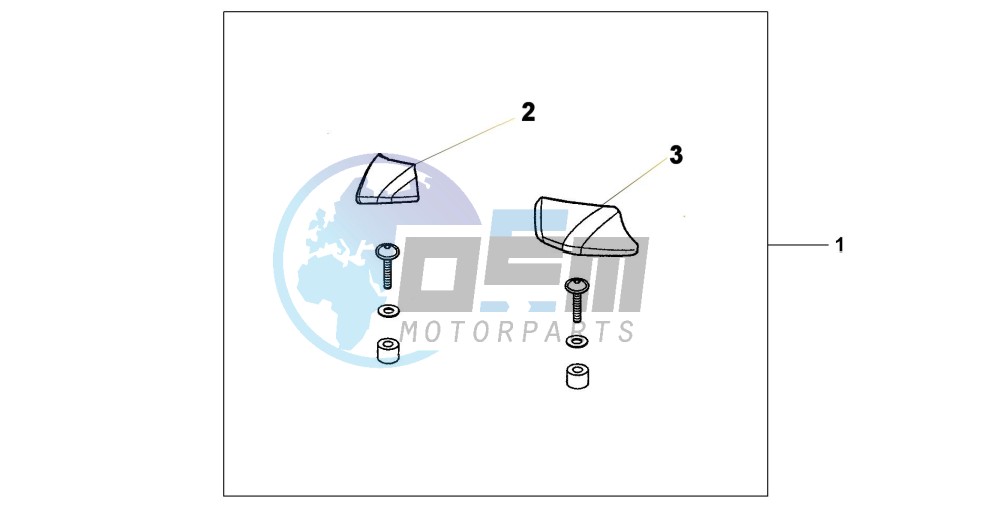 PILLION ARM REST SET