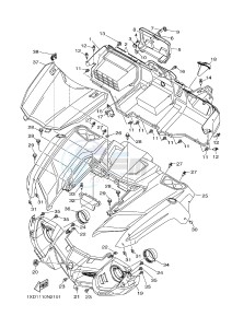 YXM700E YXM700PE MP 700 EPS (1XPC) drawing FRONT FENDER