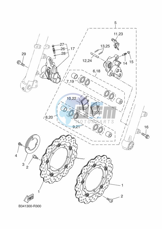 FRONT BRAKE CALIPER