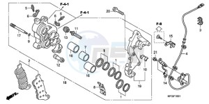 CB600FA3A Europe Direct - (ED / ABS ST) drawing R. FRONT BRAKE CALIPER (CB600FA/FA3)