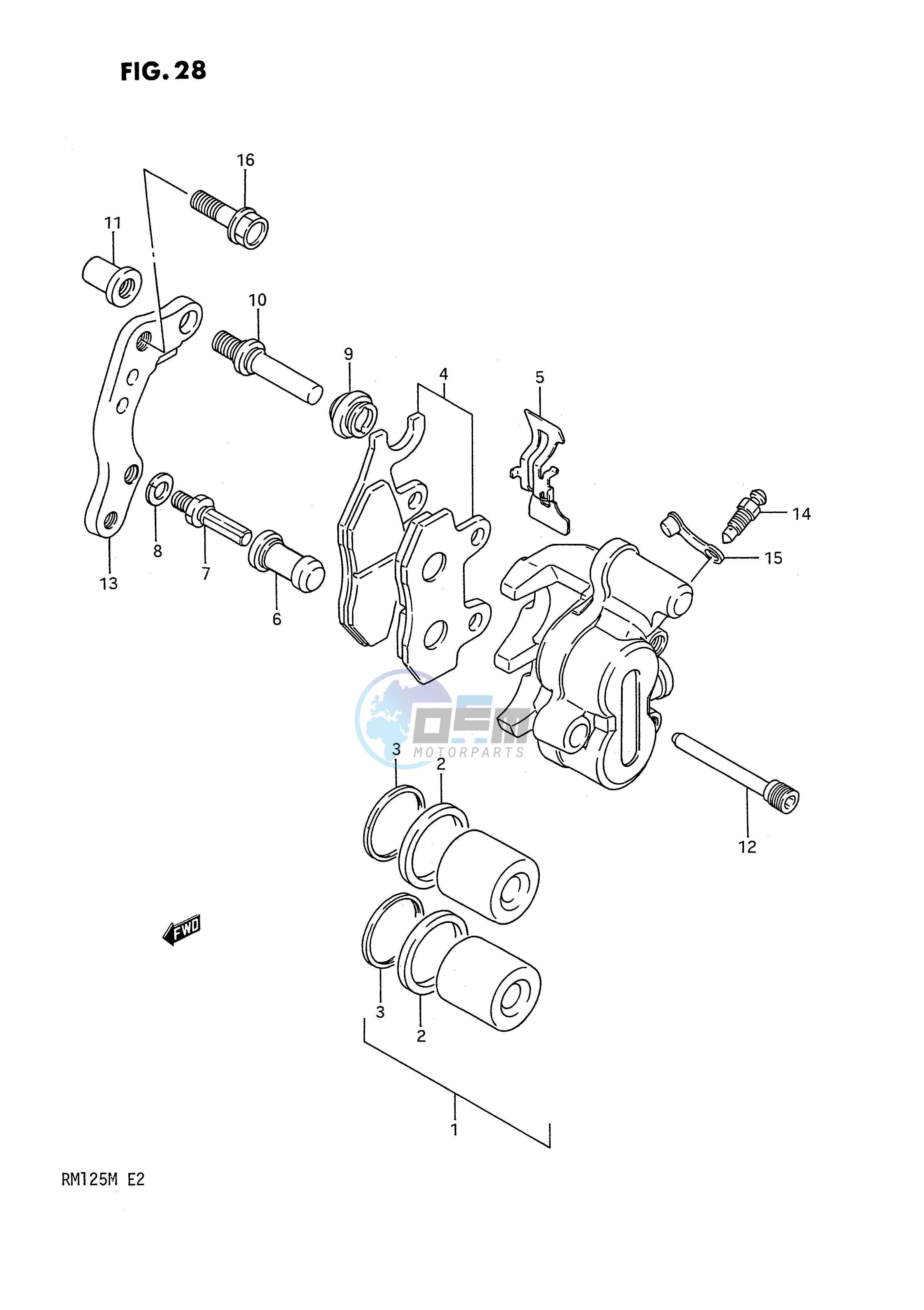 FRONT CALIPER (MODEL K L)