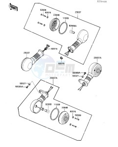 ZN 700 A [LTD SHAFT] (A1-A2) [LTD SHAFT] drawing TURN SIGNALS