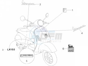 LX 150 4T ie E3 Vietnam drawing Plates - Emblems