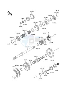 KAF 950 B [MULE 3010 DIESEL 4X4] (B7F) B6F drawing TRANSMISSION