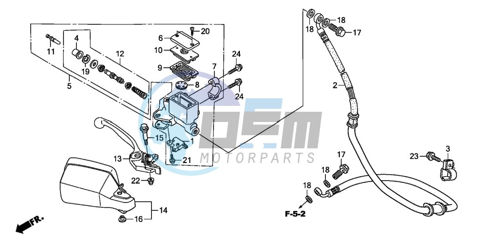 FR. BRAKE MASTER CYLINDER (XL1000VA)