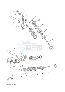 YZF-R125A YZF-R125 ABS R125 (5D7E) drawing VALVE