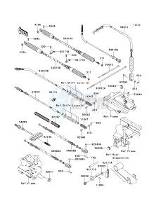 KAF 950 G [MULE 4010 TRANS4X4 DIESEL] (G9F-GAF) GAF drawing CABLES