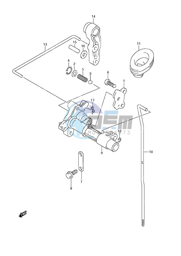 Clutch Rod w/Remote Control