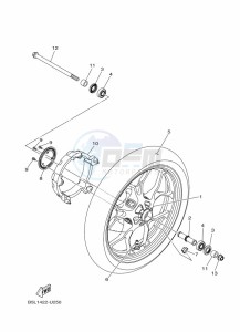 YZF320-A YZF-R3 (B2X2) drawing FRONT WHEEL