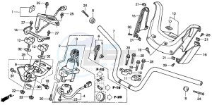 FJS600 SILVER WING drawing HANDLE PIPE/ HANDLE COVER