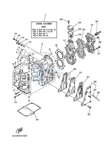 25NMHS drawing CYLINDER--CRANKCASE