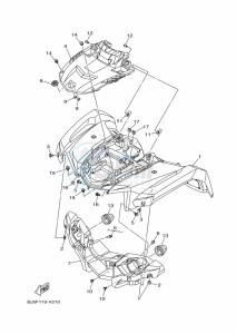 YFM450FWB KODIAK 450 (BJ5D) drawing FRONT FENDER