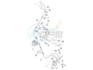 Liberty 125 iGet 4T 3V ie ABS (APAC) drawing Brakes pipes - Calipers (ABS)