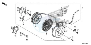 TRX250TME FOURTRAX RECON Europe Direct - (ED) drawing RECOIL STARTER