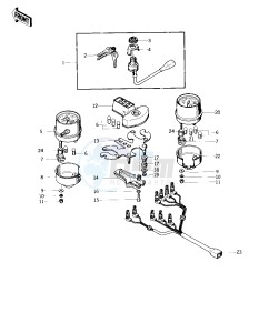 KZ 400 S [SPECIAL] (S) [SPECIAL] drawing METERS_IGNITION SWITCH -- 75 S- -