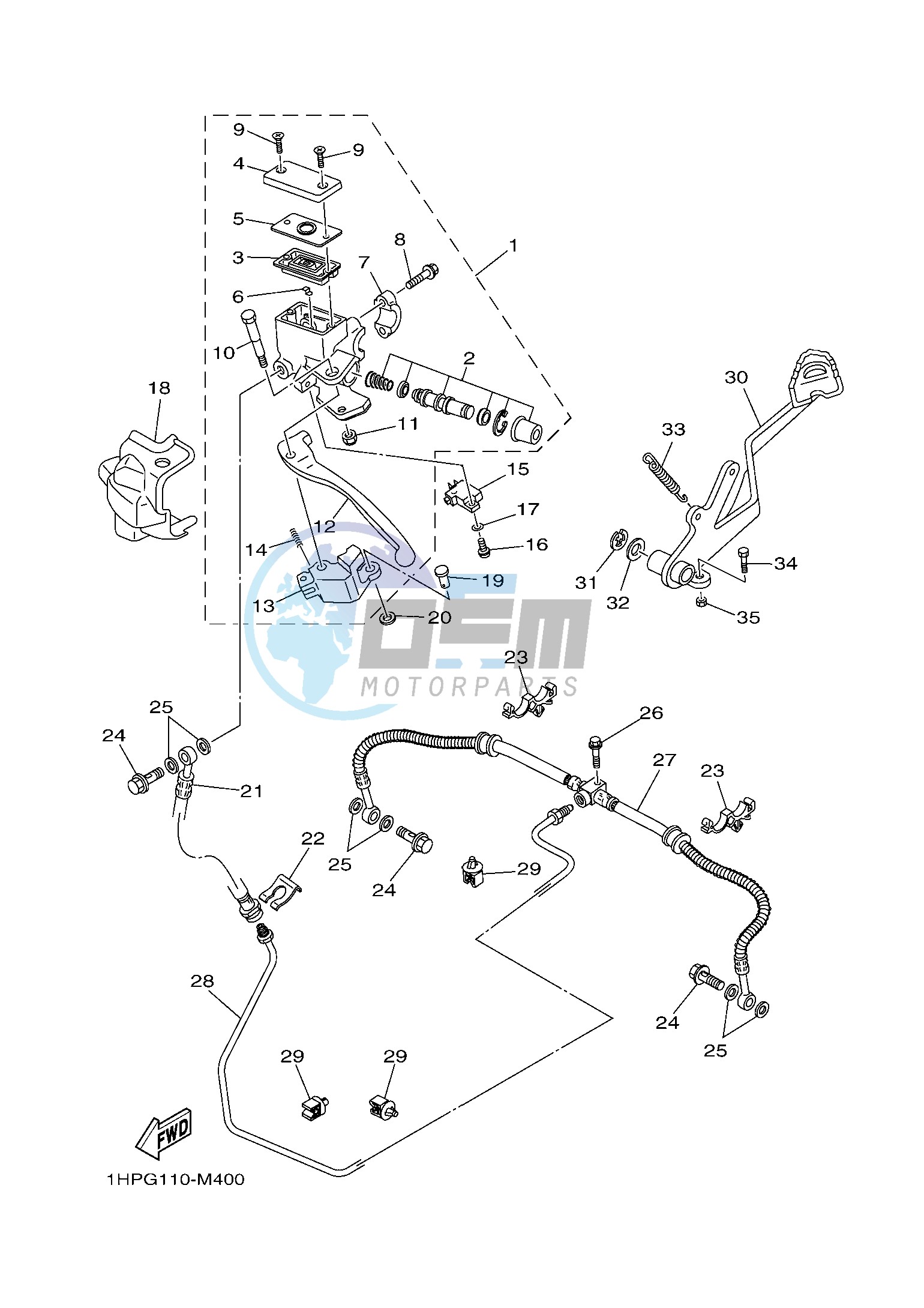 REAR MASTER CYLINDER