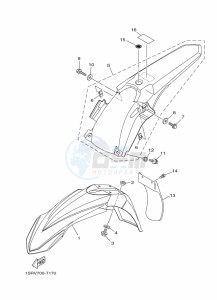 YZ250X (BF1V) drawing FENDER