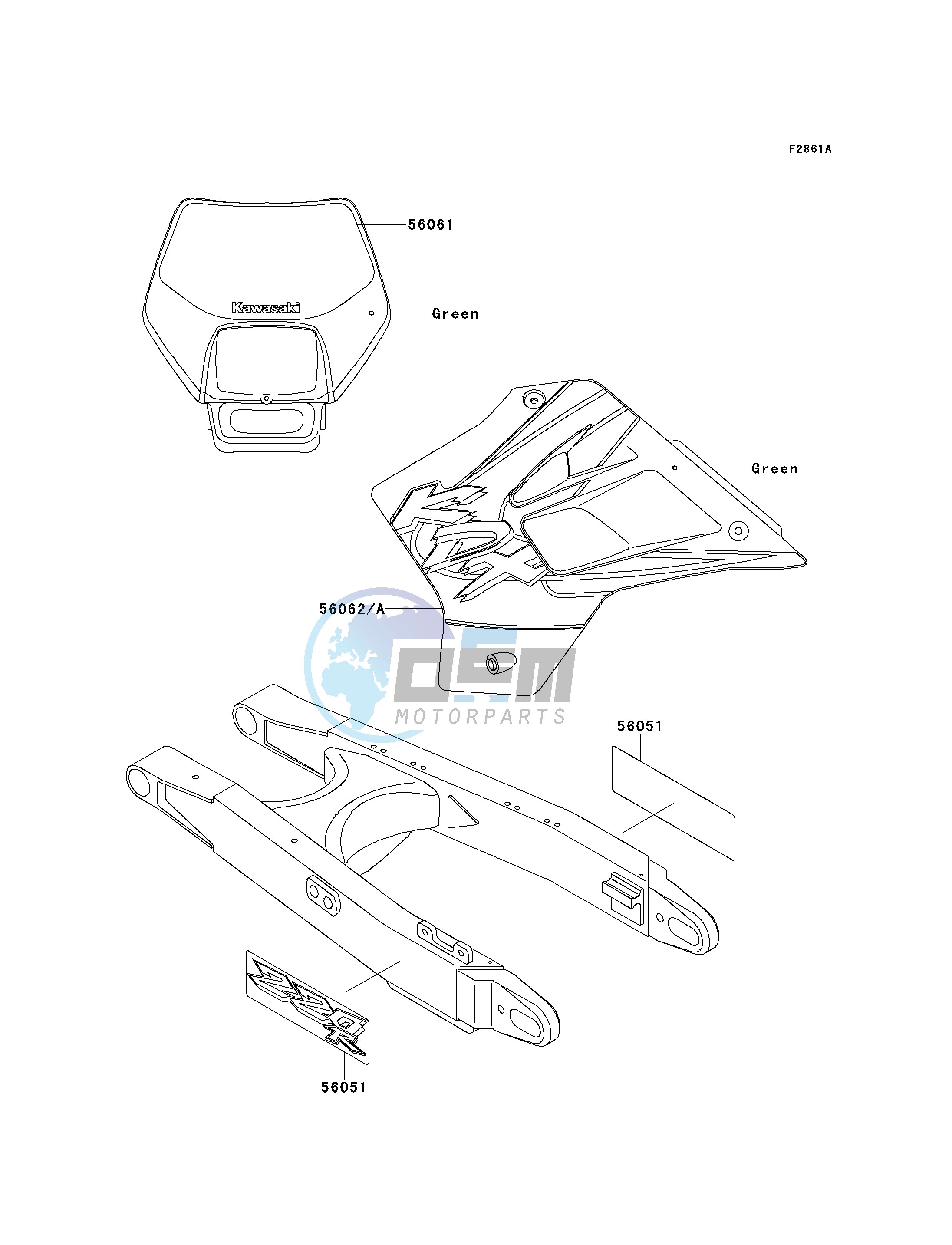 DECALS-- KDX220-A5- -