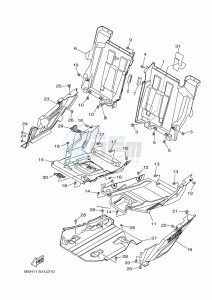 YXZ1000ETS YXZ10YESKS (B5H3) drawing SIDE COVER