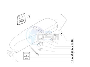 LX 125 4T ie E3 Touring drawing Saddle - Tool roll