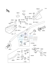 KLX 300 A [KLX300R] (A7-A9) [KLX300R] drawing HANDLEBAR