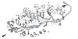 CBR1100XX SUPER BLACKBIRD drawing WIRE HARNESS (V/W)