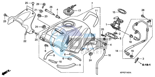 FUEL TANK (CBR125RW7/RW9/RWA)