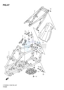 LT-R450 (E28-E33) drawing FRAME (LT-R450ZL1 E28)