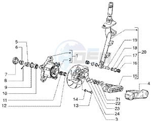 ET4 50 drawing Steering column - Disc brake