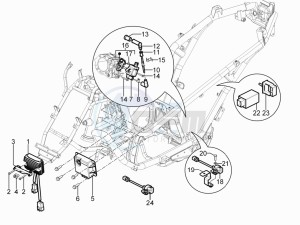 MP3 300 YOUrban ERL drawing Voltage Regulators - Electronic Control Units (ecu) - H.T. Coil