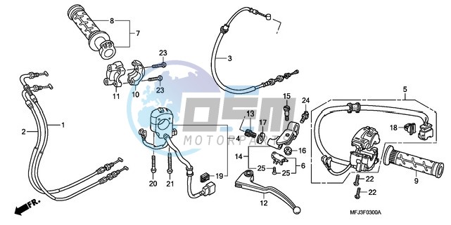 HANDLE LEVER/SWITCH/CABLE