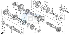 CRF250X drawing TRANSMISSION